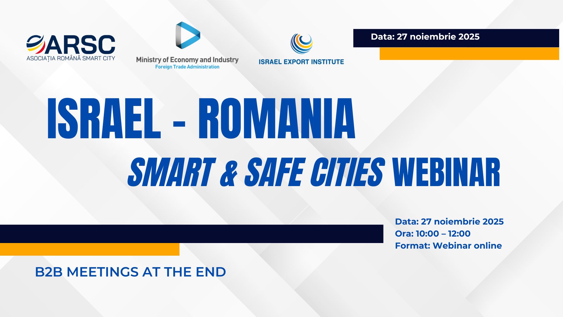 Israel – Romania: Smart & Safe Cities Webinar